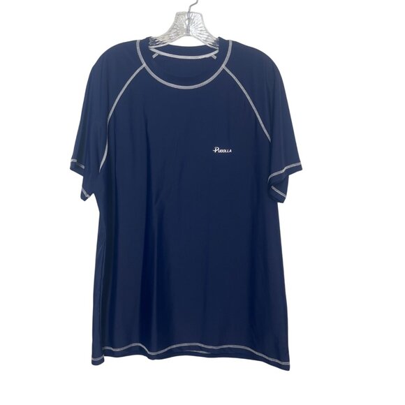 Pudolla Activewear Tshirt Swim Rashguard Mens XL Blue Workout Surfing - Picture 1 of 7